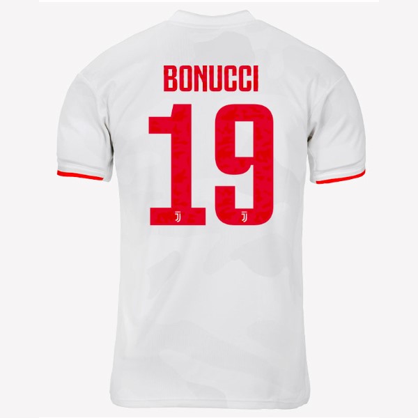 Camiseta Juventus NO.19 Bonucci 2ª 2019/20 Gris Blanco